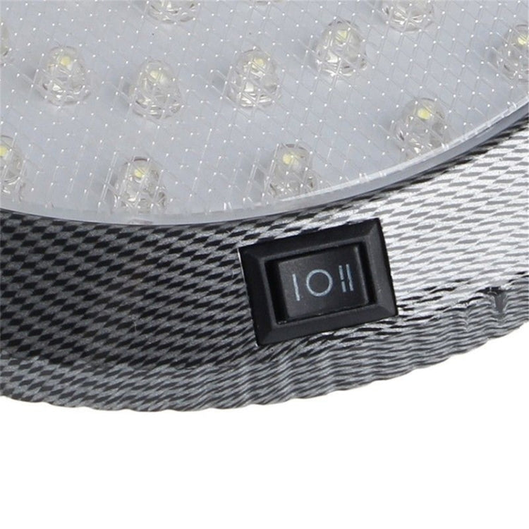 12V 46 LED ไฟหลังคา Camper Van Caravan Motor Home เรือ แสงสีขาวพร้อมสวิตช์เปิด / ปิด, 46 LEDs