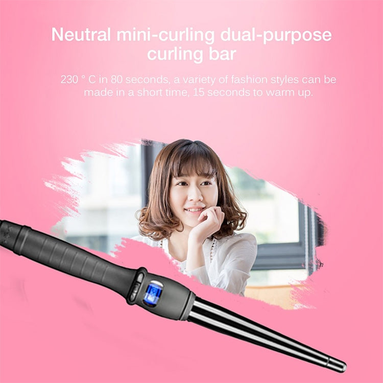 LCD Conical Curling Iron หลอดเดียวเซรามิคเคลือบกรวยดอกไม้ลูกแพร์, 19mm EU, 25mm EU, 25mm US, 19mm US, 32mm EU