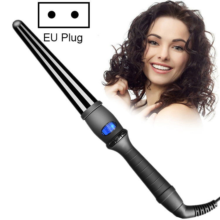 LCD Conical Curling Iron หลอดเดียวเซรามิคเคลือบกรวยดอกไม้ลูกแพร์, 19mm EU, 25mm EU, 25mm US, 19mm US, 32mm EU