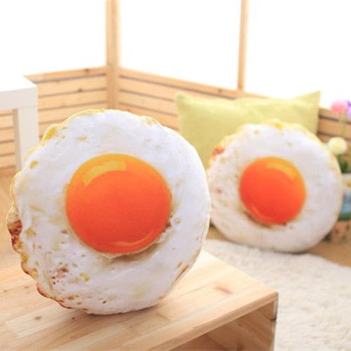 จำลองยัดไส้ผ้าฝ้ายนุ่มทอดไข่เบาะนอนหมอนตุ๊กตาของเล่นเด็ก, Egg