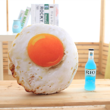 จำลองยัดไส้ผ้าฝ้ายนุ่มทอดไข่เบาะนอนหมอนตุ๊กตาของเล่นเด็ก, Egg