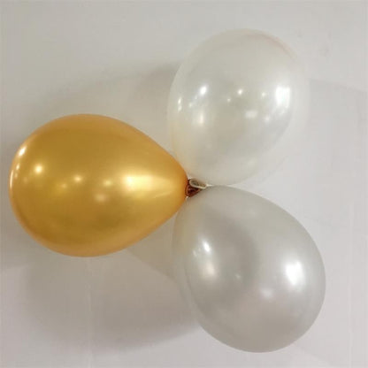 คลาสสิกสีดำทองชุดบอลลูนน้ำยางวันเกิดบอลลูนโซ่ตกแต่งห้องชุด, Classic Black Gold Latex Balloon Set