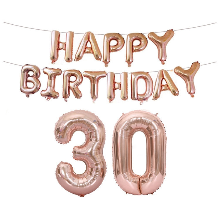วันเกิดตกแต่งอลูมิเนียมฟอยล์บอลลูน 40 นิ้วขนาดใหญ่อลูมิเนียมฟอยล์บอลลูนตกแต่งชุด, 18, 21, 30, 40, 50, 60