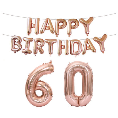 วันเกิดตกแต่งอลูมิเนียมฟอยล์บอลลูน 40 นิ้วขนาดใหญ่อลูมิเนียมฟอยล์บอลลูนตกแต่งชุด, 18, 21, 30, 40, 50, 60