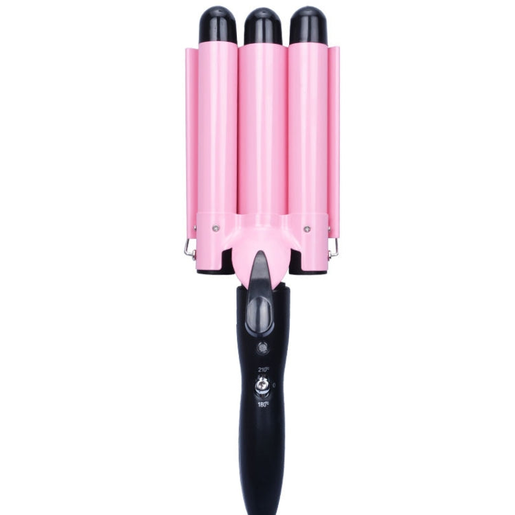 20-32m อัตโนมัติเซรามิค Splint Hair Curler 3 บาร์เรล Big Wave Hair Curling Iron เครื่องมือ, 32mm