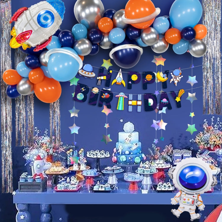 Wandering Earth นักบินอวกาศธีมชุดบอลลูนวันเกิด Party Rocket บอลลูนตกแต่งอลูมิเนียมฟิล์มบอลลูน, Wandering Earth Astronaut Theme Balloon