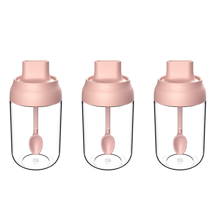 3 ชิ้น Macaron Ribbon ช้อนฝากันความชื้นหนึ่งขวดปรุงรสขวดแก้วปรุงรสพร้อมฉลาก, Seasoning Bottle, Honey Bottle, Brush Oil Bottle