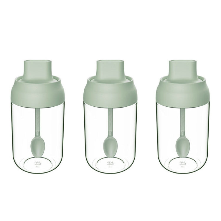 3 ชิ้น Macaron Ribbon ช้อนฝากันความชื้นหนึ่งขวดปรุงรสขวดแก้วปรุงรสพร้อมฉลาก, Seasoning Bottle, Honey Bottle, Brush Oil Bottle