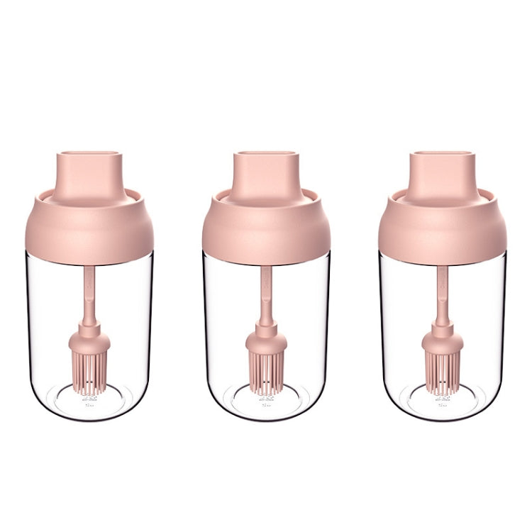 3 ชิ้น Macaron Ribbon ช้อนฝากันความชื้นหนึ่งขวดปรุงรสขวดแก้วปรุงรสพร้อมฉลาก, Seasoning Bottle, Honey Bottle, Brush Oil Bottle