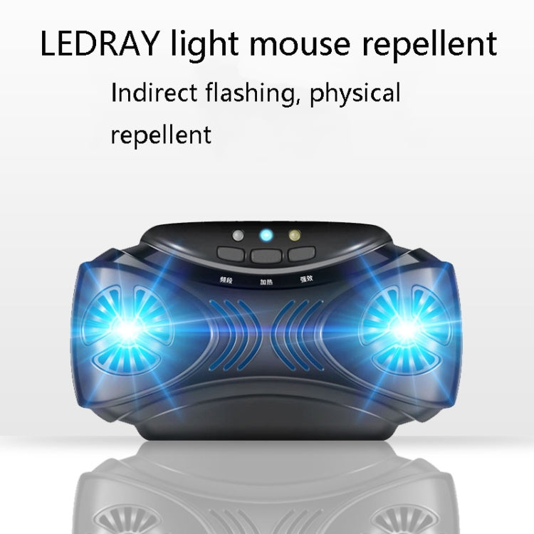 DC-9010 USB ชาร์จเครื่องไล่ยุงอัลตราโซนิกเครื่องไล่แมลงแบบพกพา, Insect Repellent Black