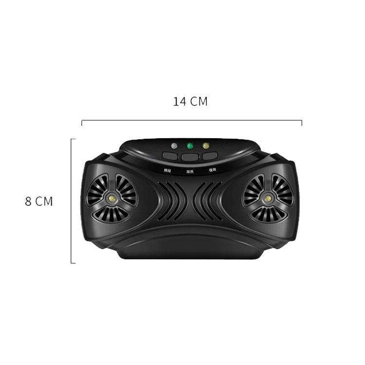 DC-9010 USB ชาร์จเครื่องไล่ยุงอัลตราโซนิกเครื่องไล่แมลงแบบพกพา, Insect Repellent Black