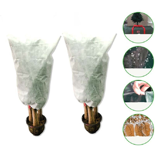 2 PCS พืช Freeze-Proof ฤดูใบไม้ร่วงและฤดูหนาวเย็นต้นไม้ไม่ทอพืช Antifreeze กระเป๋า, 0.8mx1.2m, 0.6mx0.8m, 1.2x1.8m, 0.8mx1m