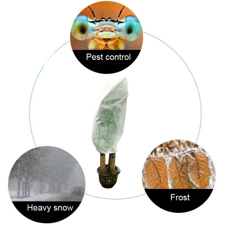 2 PCS พืช Freeze-Proof ฤดูใบไม้ร่วงและฤดูหนาวเย็นต้นไม้ไม่ทอพืช Antifreeze กระเป๋า, 0.8mx1.2m, 0.6mx0.8m, 1.2x1.8m, 0.8mx1m