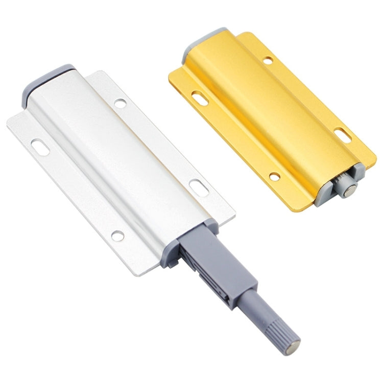 3 ชิ้นอลูมิเนียม Bouncer ฟรี Handle Push-Pull Cabinet ตู้เสื้อผ้าประตูลิ้นชัก Bouncer, Gold, Silver