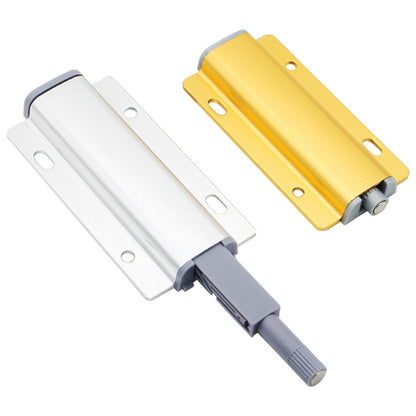 3 ชิ้นอลูมิเนียม Bouncer ฟรี Handle Push-Pull Cabinet ตู้เสื้อผ้าประตูลิ้นชัก Bouncer, Gold, Silver