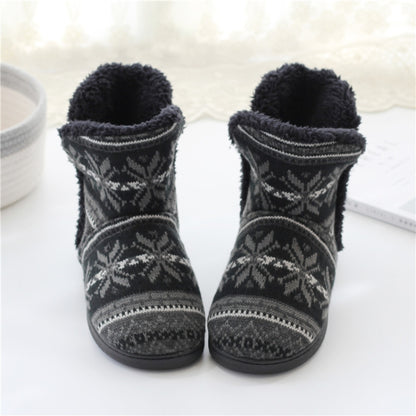 Winter Cashmere Home Boots รองเท้าแตะผ้าฝ้ายหนา, 37-38, 39-40, 41-42, 43-44
