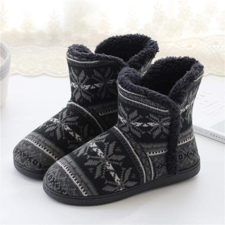 Winter Cashmere Home Boots รองเท้าแตะผ้าฝ้ายหนา, 37-38, 39-40, 41-42, 43-44