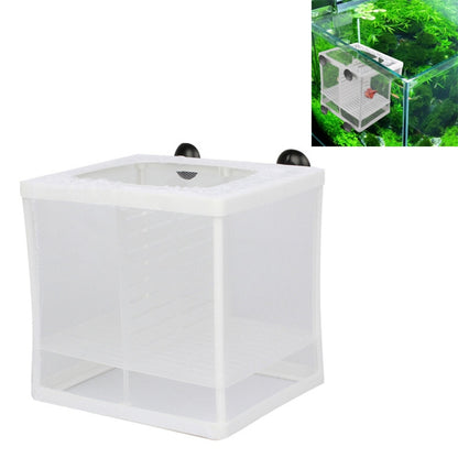 ขนาดเล็กขนาดพร้อมClapboard Incubatorปลาขนาดเล็กกล่องแยกสุทธิTropical Fish Breeding Box, With Clapboard
