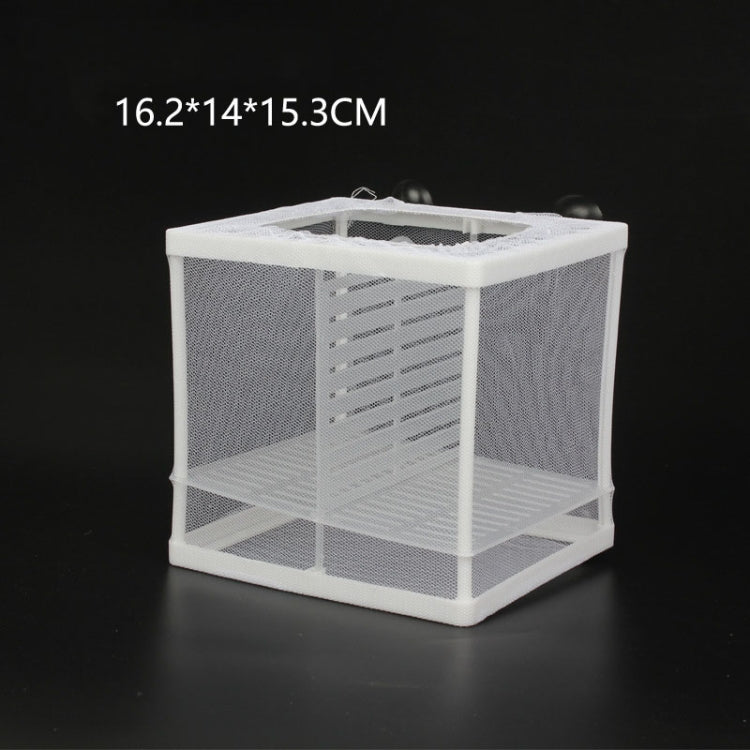 ขนาดเล็กขนาดพร้อมClapboard Incubatorปลาขนาดเล็กกล่องแยกสุทธิTropical Fish Breeding Box, With Clapboard