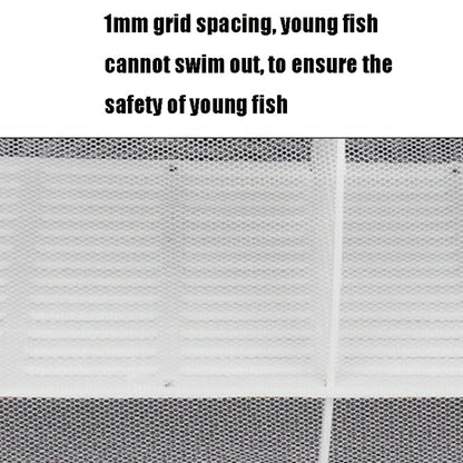 ขนาดเล็กขนาดพร้อมClapboard Incubatorปลาขนาดเล็กกล่องแยกสุทธิTropical Fish Breeding Box, With Clapboard