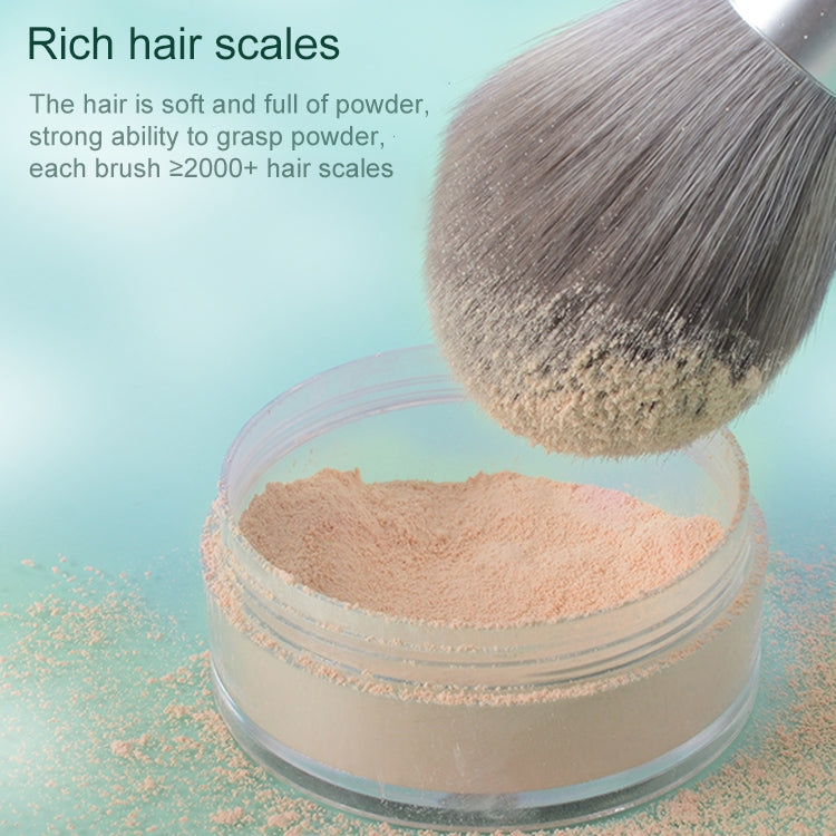 แปรงแต่งหน้า ใยไหมข้าวโพด เส้นผมสามารถล้างแปรงแต่งหน้าได้, Green Loose Powder Brush, Pink Loose Powder Brush, 5 PCS Green Eye Shadow Brush, Green Loose Powder Brush+5 PCS Eye Shadow Brush