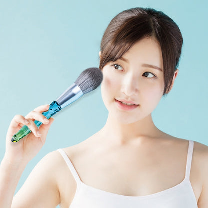แปรงแต่งหน้า ใยไหมข้าวโพด เส้นผมสามารถล้างแปรงแต่งหน้าได้, Green Loose Powder Brush, Pink Loose Powder Brush, 5 PCS Green Eye Shadow Brush, Green Loose Powder Brush+5 PCS Eye Shadow Brush