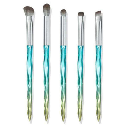 แปรงแต่งหน้า ใยไหมข้าวโพด เส้นผมสามารถล้างแปรงแต่งหน้าได้, Green Loose Powder Brush, Pink Loose Powder Brush, 5 PCS Green Eye Shadow Brush, Green Loose Powder Brush+5 PCS Eye Shadow Brush