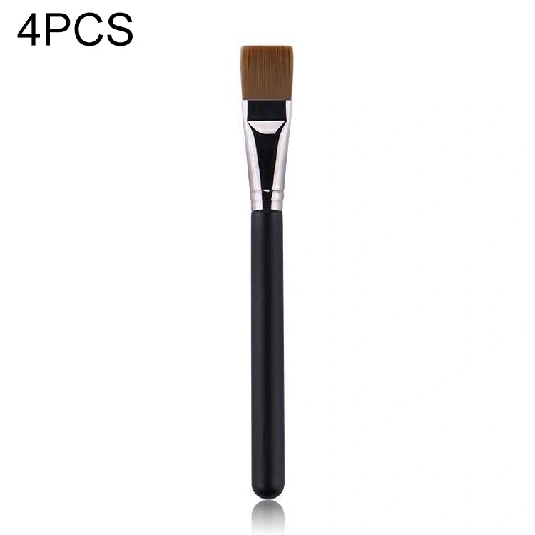 แปรงแต่งหน้าผมไฟเบอร์ 4 ชิ้นแปรงรองพื้นด้ามไม้, 191 Foundation Brush, 270 Concealer Brush, 170 Diagonal Foundation Brush