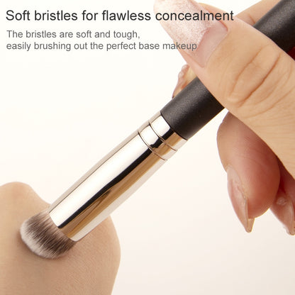 แปรงแต่งหน้าผมไฟเบอร์ 4 ชิ้นแปรงรองพื้นด้ามไม้, 191 Foundation Brush, 270 Concealer Brush, 170 Diagonal Foundation Brush