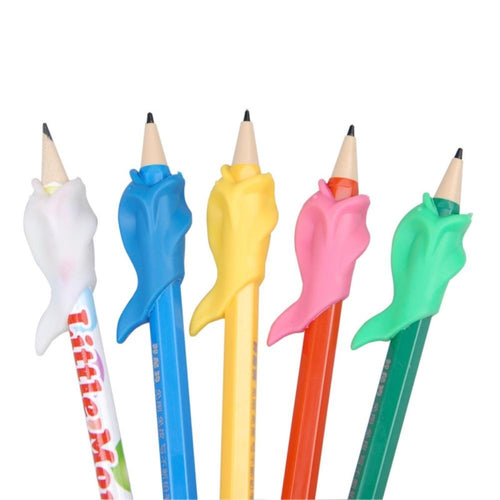 100 ชิ้นนักเรียน Dolphin ปากกาการเขียนอุปกรณ์แก้ไขท่าทาง, สีสุ่ม, 100PCS