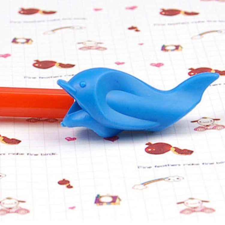 100 ชิ้นนักเรียน Dolphin ปากกาการเขียนอุปกรณ์แก้ไขท่าทาง, สีสุ่ม, 100PCS