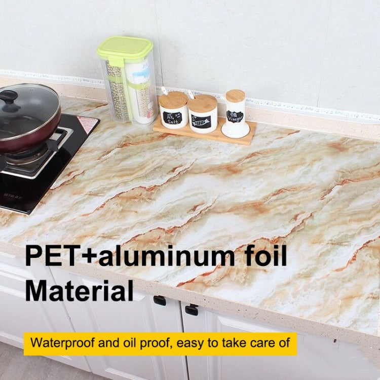 215421210W รูปแบบหินอ่อน Bright สีตกแต่งเฟอร์นิเจอร์ Self-Adhesive Wall Paper ตู้ฟิล์มกันน้ำ