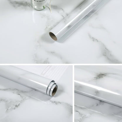 215421210W รูปแบบหินอ่อน Bright สีตกแต่งเฟอร์นิเจอร์ Self-Adhesive Wall Paper ตู้ฟิล์มกันน้ำ