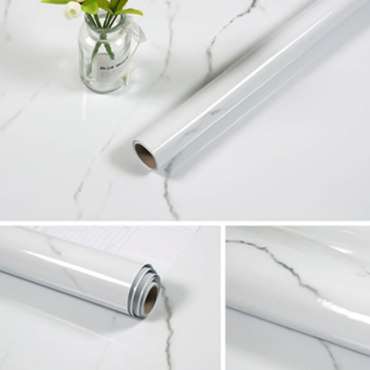 215421210W รูปแบบหินอ่อน Bright สีตกแต่งเฟอร์นิเจอร์ Self-Adhesive Wall Paper ตู้ฟิล์มกันน้ำ