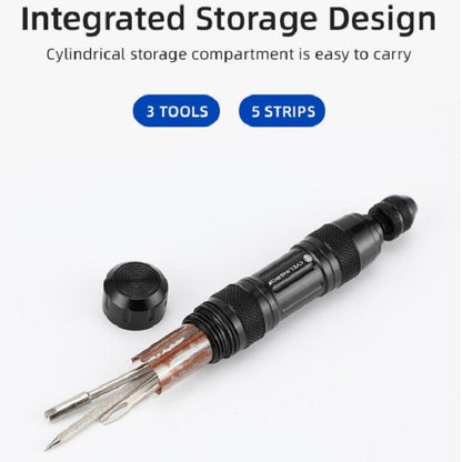 CYCLINGBOX จักรยานเสือภูเขาสูญญากาศอลูมิเนียมยางซ่อมเครื่องมือซ่อมจักรยาน Integrated Storage Design เครื่องมือ, BG-9901(Black), BG-9901(Silver)