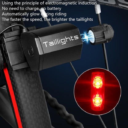 ไฟท้ายแบบเหนี่ยวนำแม่เหล็กจักรยานรุ่นSelf-Generation Inductionไฟท้ายกันน้ำNightขี่ไฟเตือนความปลอดภัย, Magnetic Induction Taillight
