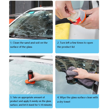 2 ชิ้น Glass Rain Repellent Cleaner ใบปัดน้ำฝนกระจกรถยนต์ Rain Repellent Cleaner อุปกรณ์รถยนต์, Rain Repellent, Oil Film Removal