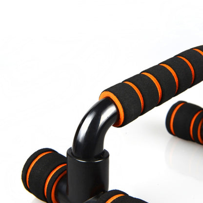 อุปกรณ์ฟิตเนส Push-Up Bracket รูปตัว H อุปกรณ์ขยายหน้าอกในร่มภายในบ้าน, Black Orange, Black  Green