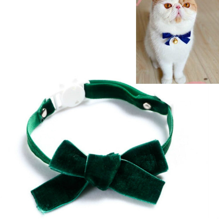 5 ชิ้นกำมะหยี่ Bowknot ปรับปลอกคอสัตว์เลี้ยงแมวสุนัขกระต่าย Bow Tie อุปกรณ์เสริม, S 17-30cm Bowknot, S 17-30cm Bowknot With Bell