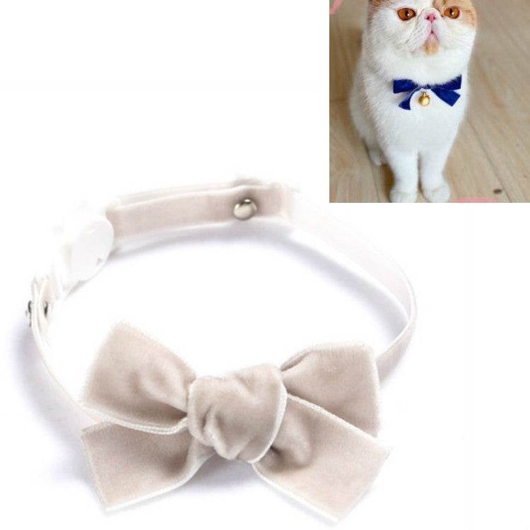 5 ชิ้นกำมะหยี่ Bowknot ปรับปลอกคอสัตว์เลี้ยงแมวสุนัขกระต่าย Bow Tie อุปกรณ์เสริม, S 17-30cm Bowknot, S 17-30cm Bowknot With Bell