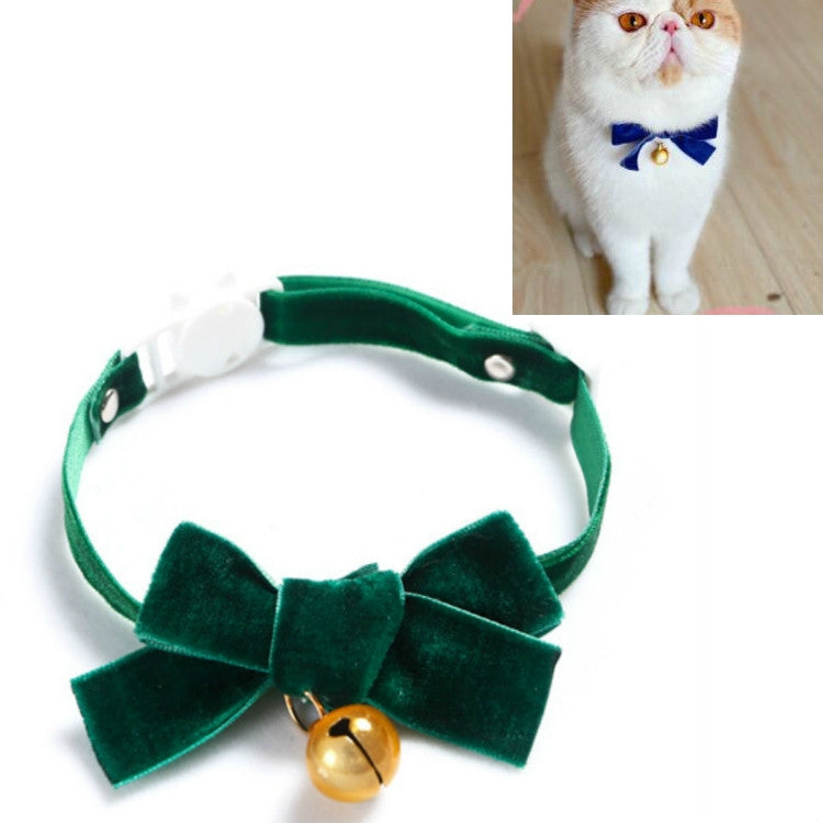 5 ชิ้นกำมะหยี่ Bowknot ปรับปลอกคอสัตว์เลี้ยงแมวสุนัขกระต่าย Bow Tie อุปกรณ์เสริม, S 17-30cm Bowknot, S 17-30cm Bowknot With Bell