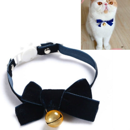5 ชิ้นกำมะหยี่ Bowknot ปรับปลอกคอสัตว์เลี้ยงแมวสุนัขกระต่าย Bow Tie อุปกรณ์เสริม, S 17-30cm Bowknot, S 17-30cm Bowknot With Bell