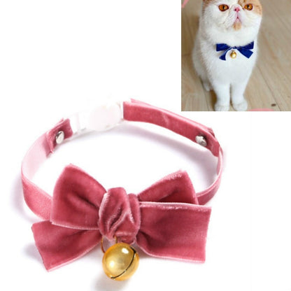 5 ชิ้นกำมะหยี่ Bowknot ปรับปลอกคอสัตว์เลี้ยงแมวสุนัขกระต่าย Bow Tie อุปกรณ์เสริม, S 17-30cm Bowknot, S 17-30cm Bowknot With Bell