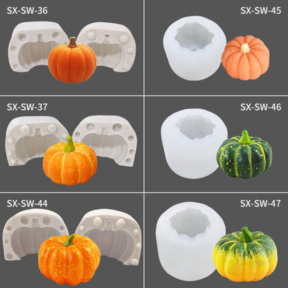 ฮาโลวีนเค้กฟักทองสามมิติ DIY เทียนหอมแม่พิมพ์ซิลิโคน, SW-36, SW-37, SW-45, SW-46, SW-47, ZW-57, ZW-109