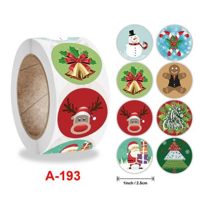 10 ชิ้นป้ายสติกเกอร์ของขวัญของตกแต่งวันหยุดคริสต์มาส, A-193 Sticker