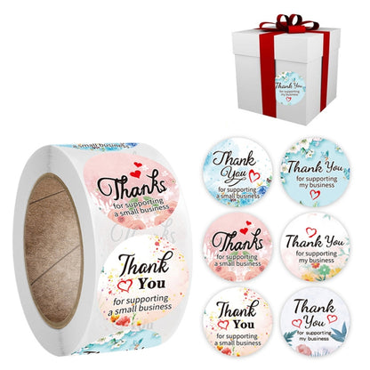 10 ชิ้น CrosFloral ขอบคุณป้ายของขวัญตกแต่งเครื่องเขียนสติ๊กเกอร์, A-102 Sticker