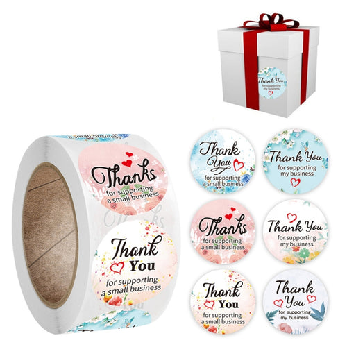 10 ชิ้น CrosFloral ขอบคุณป้ายของขวัญตกแต่งเครื่องเขียนสติ๊กเกอร์, A-102 Sticker