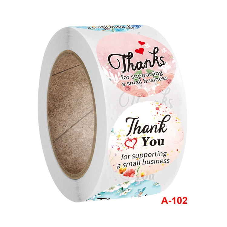 10 ชิ้น CrosFloral ขอบคุณป้ายของขวัญตกแต่งเครื่องเขียนสติ๊กเกอร์, A-102 Sticker