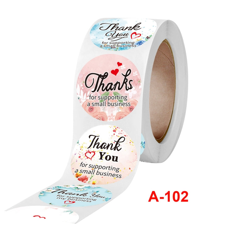 10 ชิ้น CrosFloral ขอบคุณป้ายของขวัญตกแต่งเครื่องเขียนสติ๊กเกอร์, A-102 Sticker