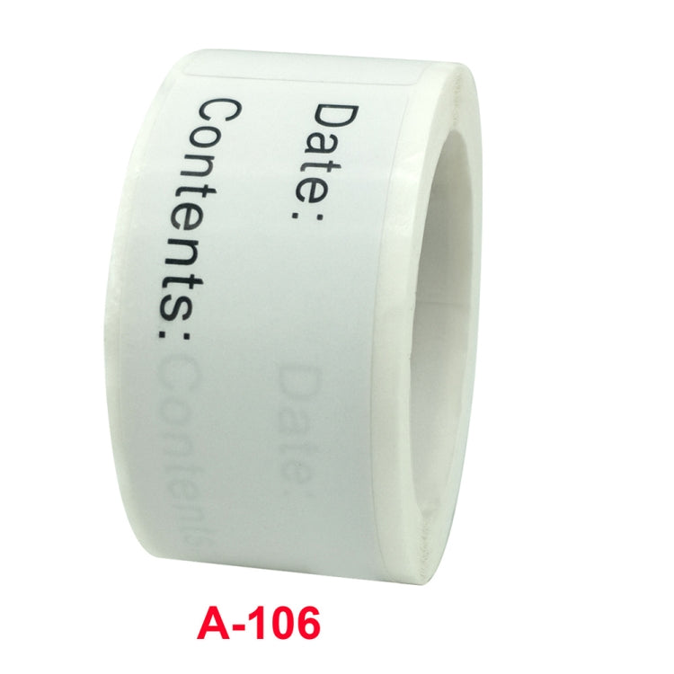 10 ชิ้นม้วนบ้านครัวอาหารทำเครื่องหมายฉลากสติกเกอร์วันที่, 1 x 3 inch